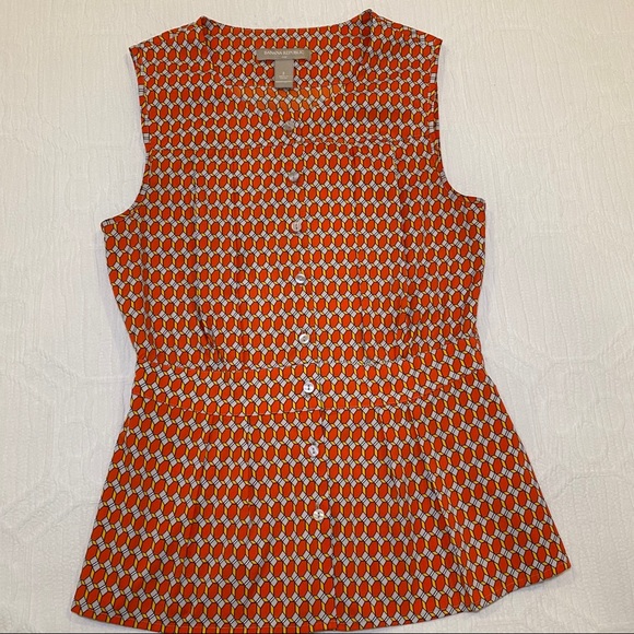 Banana Republic sleeveless patterned blouse - Picture 3 of 7